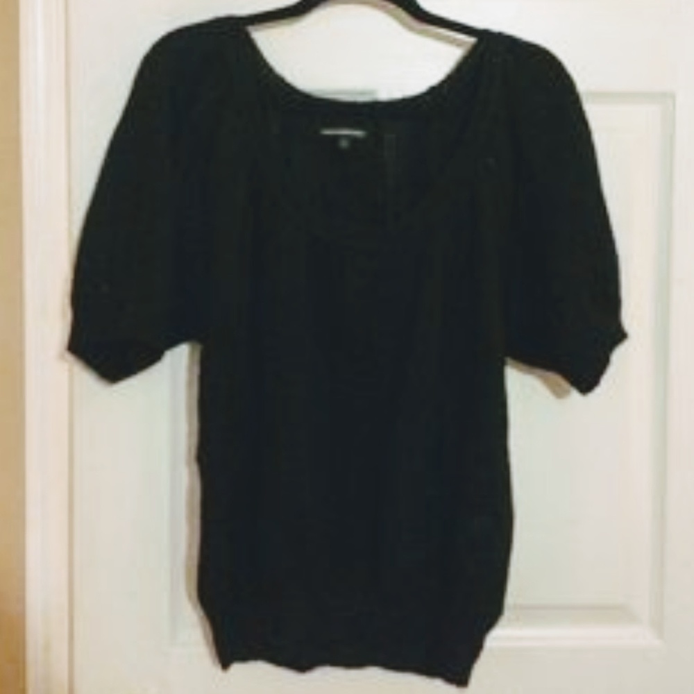 Express Sparkly Balloon Sleeve Sweater